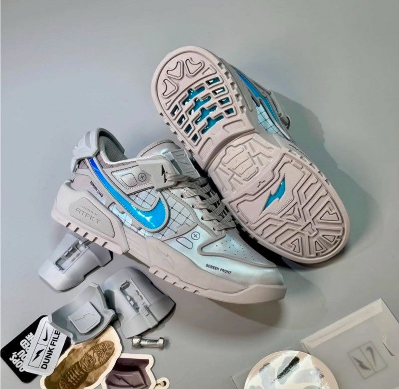 Rtfkt x Nikee Dunk Genesis Grey Blu