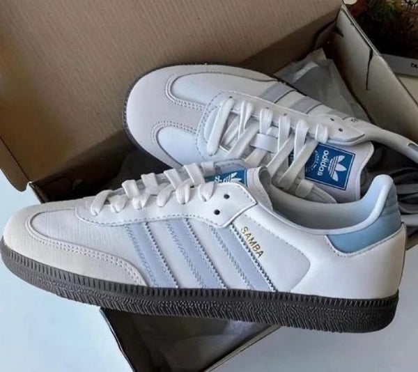 Adidass Samba Leather Sky Blue Mens