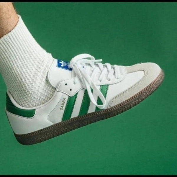 Adidass SAMBA WHITE GREEN MENS FIX