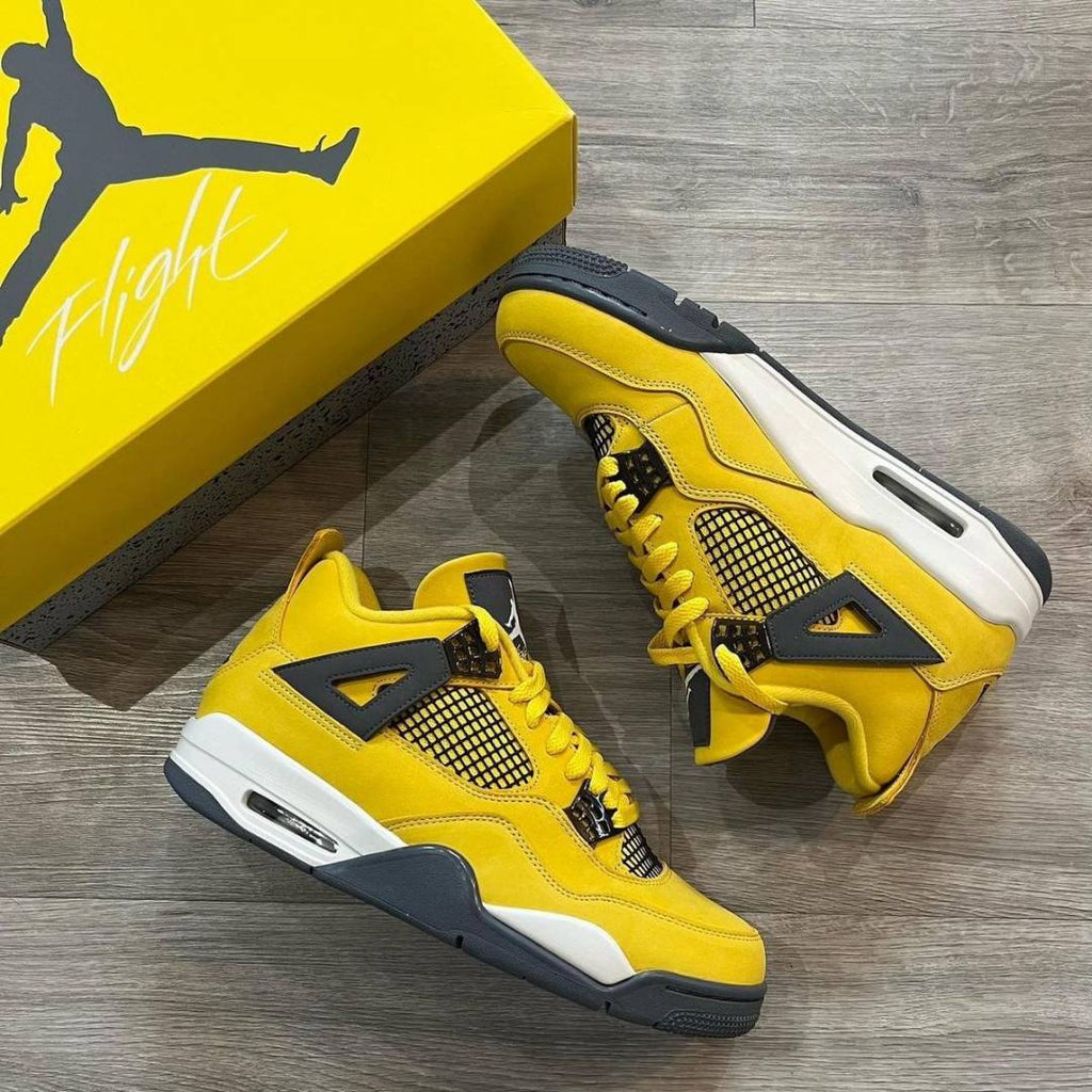Air Jordan Retro 4 Lighting Yellow SEMI UA (SALE)
