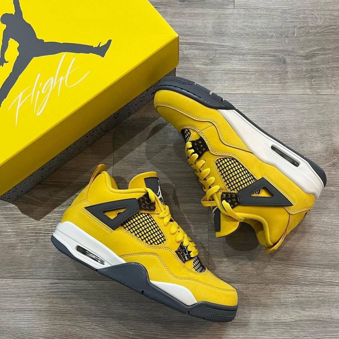 Air Jordan Retro 4 Lighting Yellow SEMI UA (SALE)