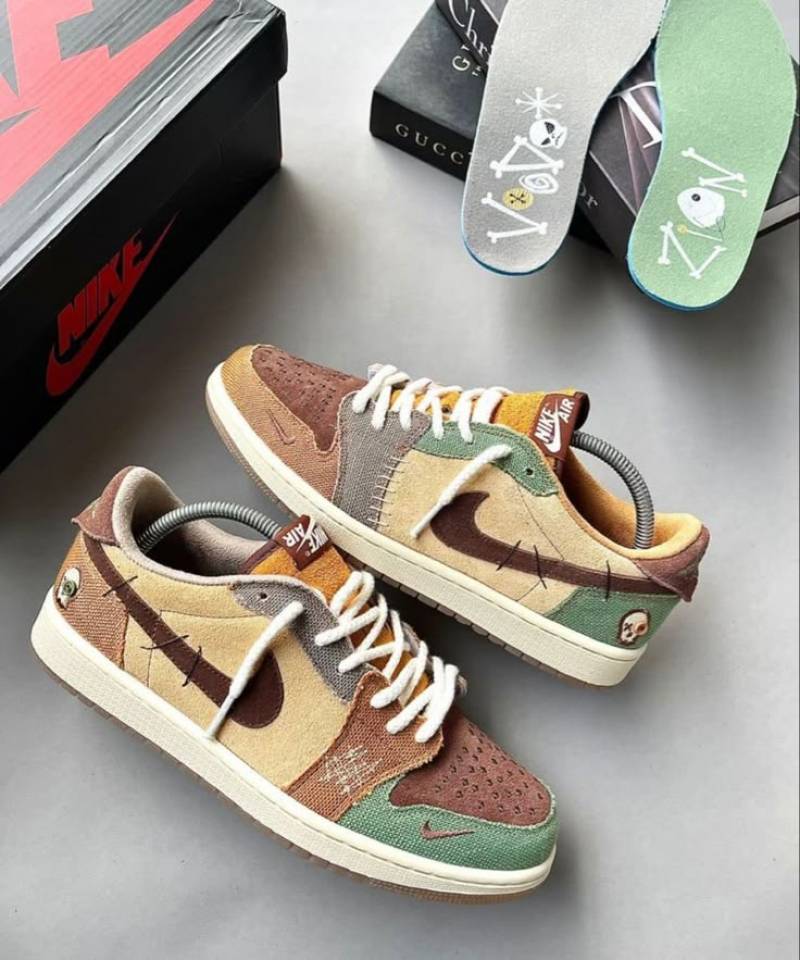 Air Jordan 1 Retro Low OG Zion Williamson Voodoo shoes.