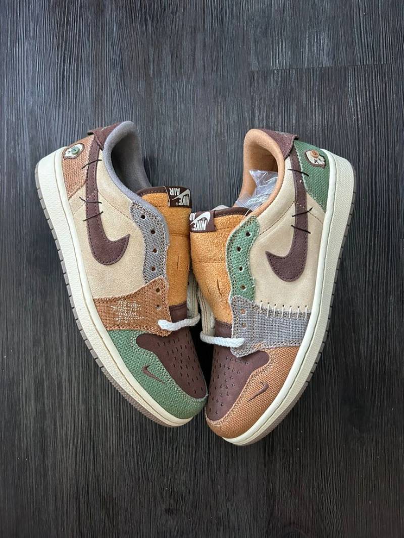 Air Jordan 1 Retro Low OG Zion Williamson Voodoo shoes.