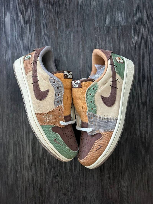 Air Jordan 1 Retro Low OG Zion Williamson Voodoo shoes.
