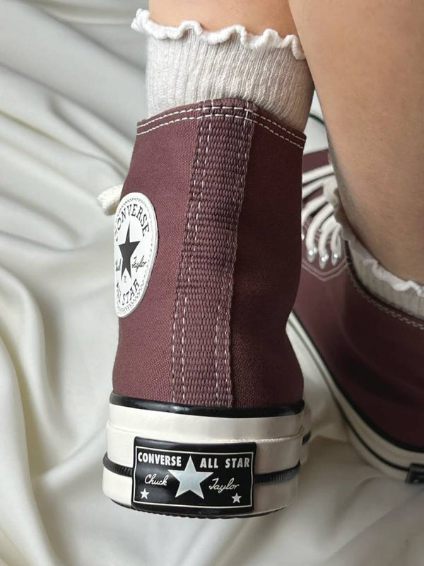 Convers e Chuck 70 high-top sneakers in burgundy fix
