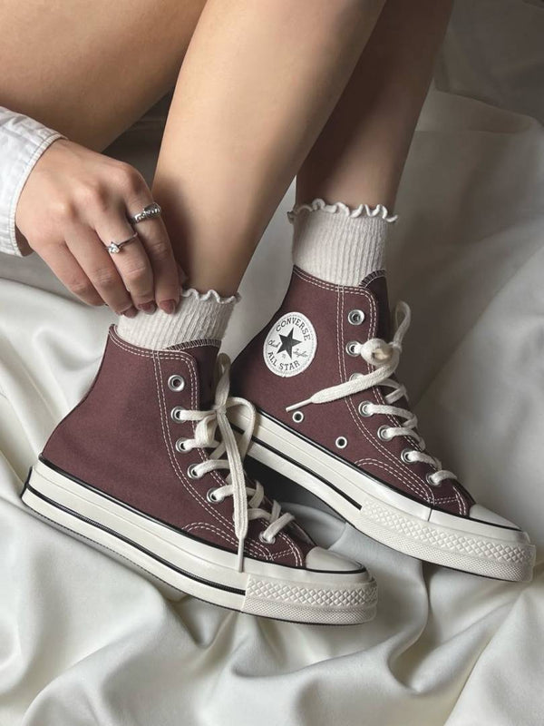 Convers e Chuck 70 high-top sneakers in burgundy fix