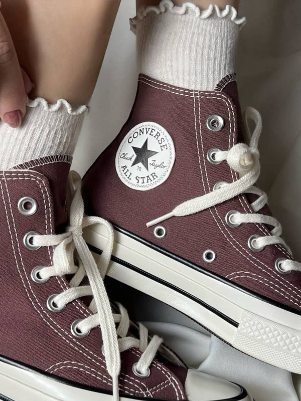 Convers e Chuck 70 high-top sneakers in burgundy fix