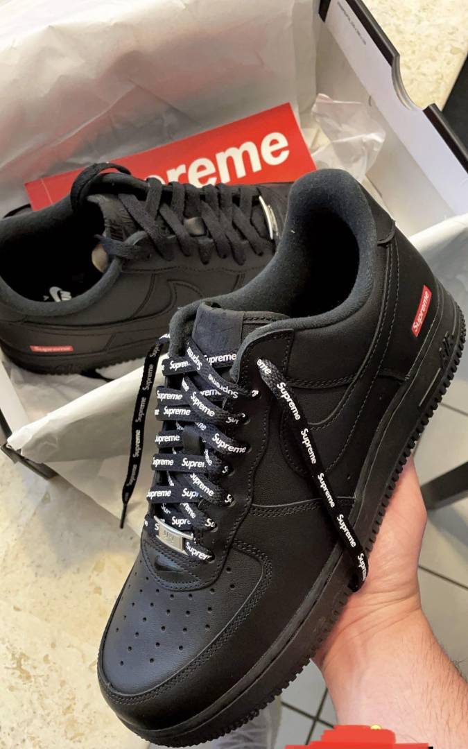 Air Force 1 Black Supreme x