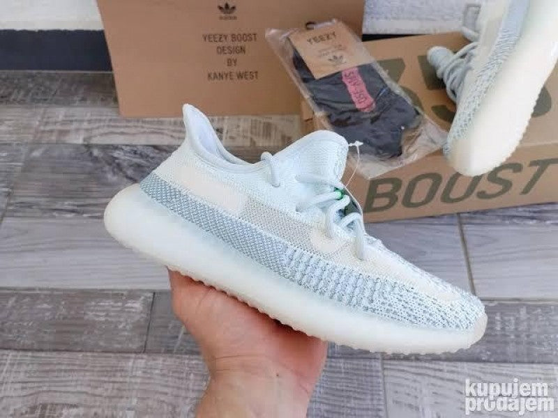 ADIDAAS YEEZY 350 CLOUD WHITE WITH FULL KIT Secondary image