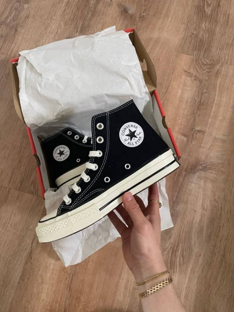  Convers e Chuck 70 Vintage Canvas High Black