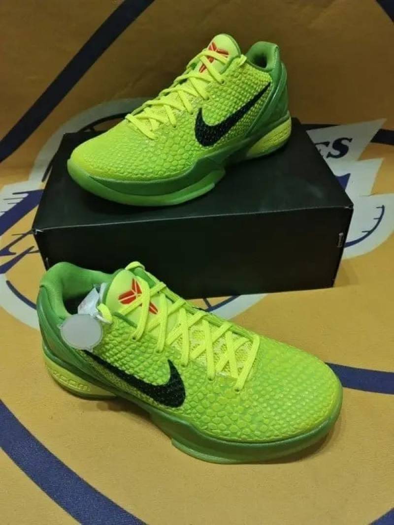 Kobe 6 Reverse Grinch Green Neon Shoes For Men Fix