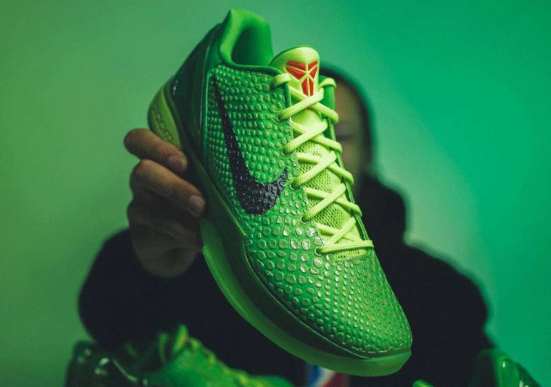 Kobe 6 Reverse Grinch Green Neon Shoes For Men Fix