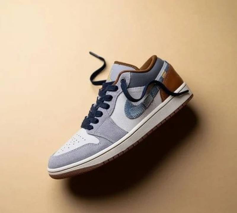 AIR JORDAN RETRO 1 LOW REPAIRED DENIMsSwoosh Fix