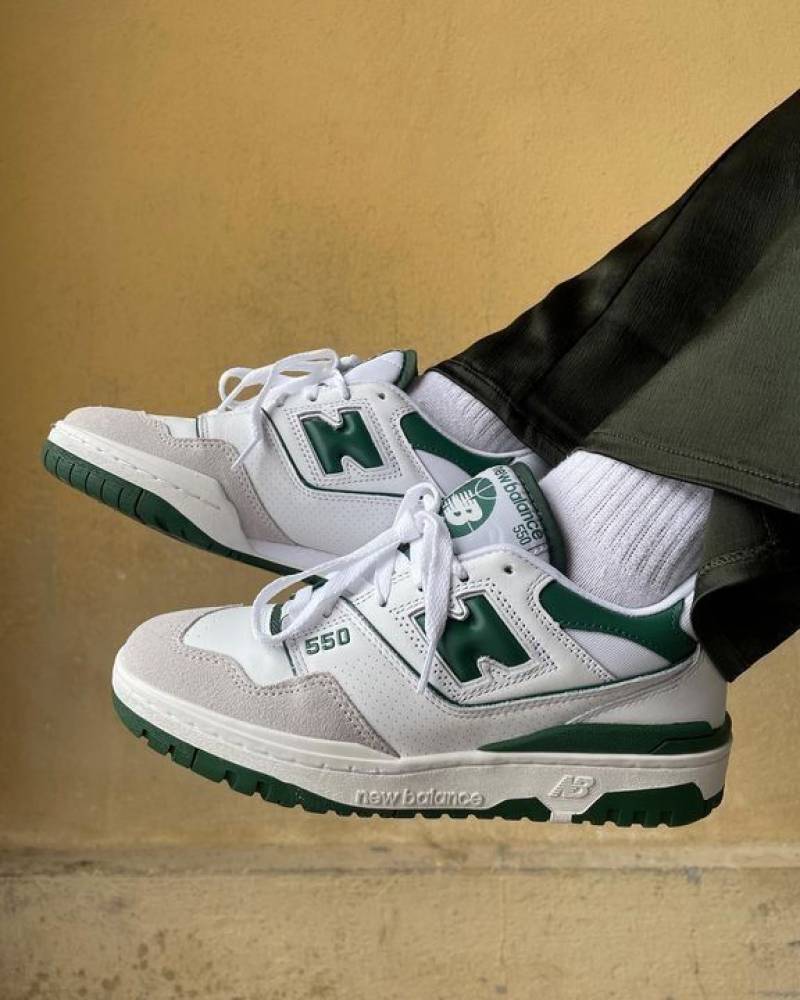 NB 550 White Green Premium Quality 