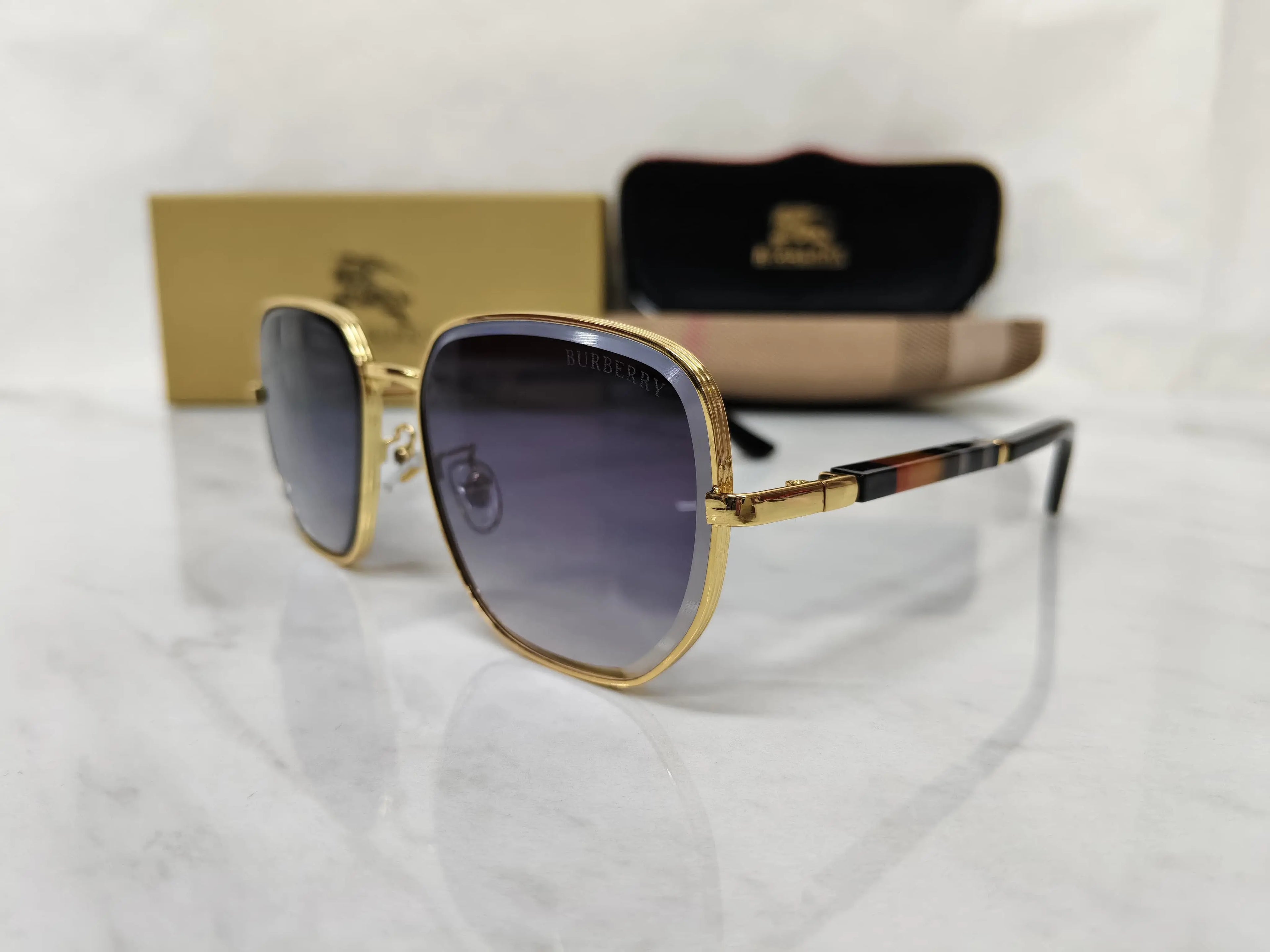 BURBERRY 2609 GOLD BLACK FULL METAL QUALITY 