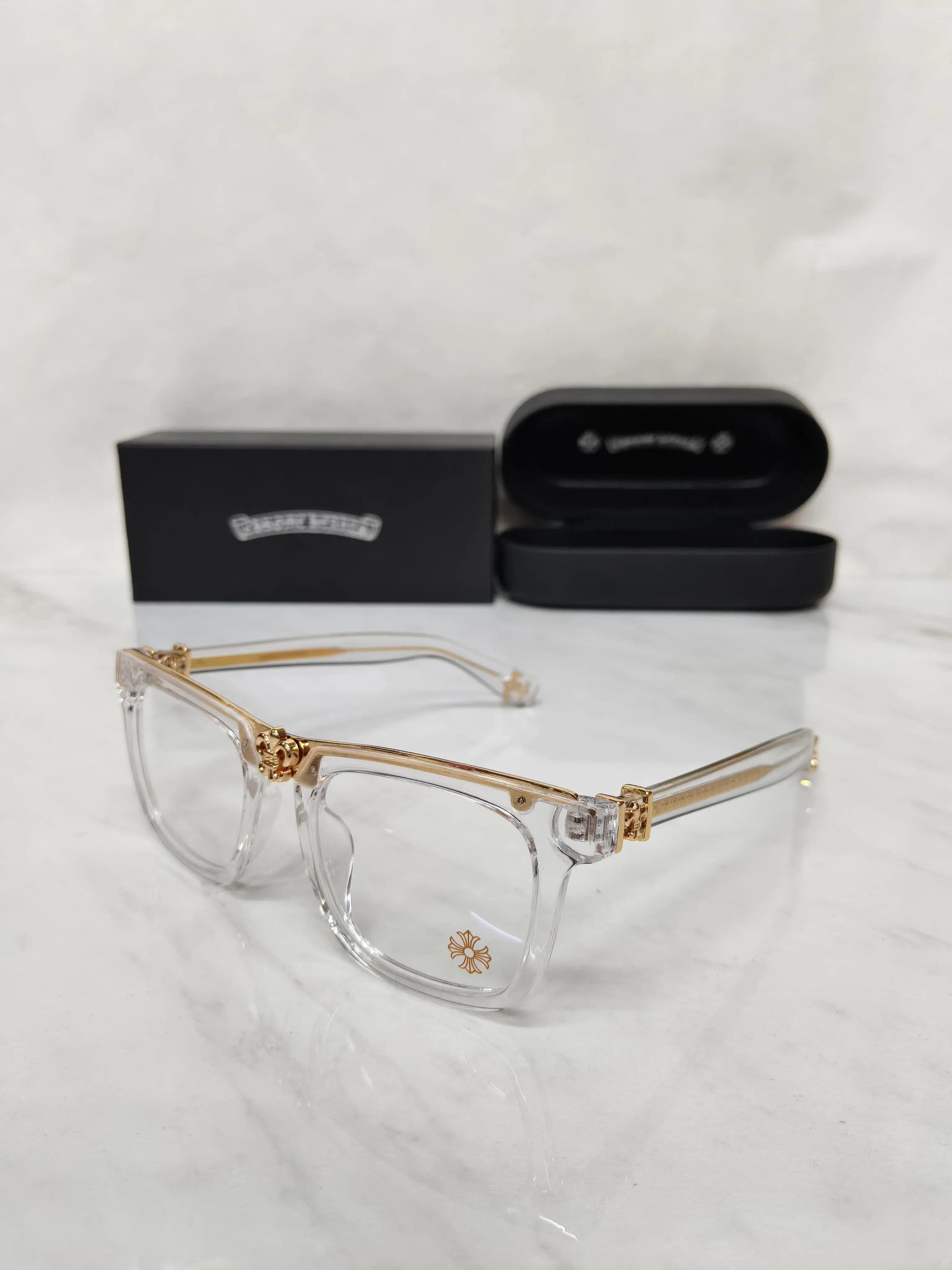 CHORME HEART 11068  WHITE GOLD METAL FRAME AAA+ QUALITY 