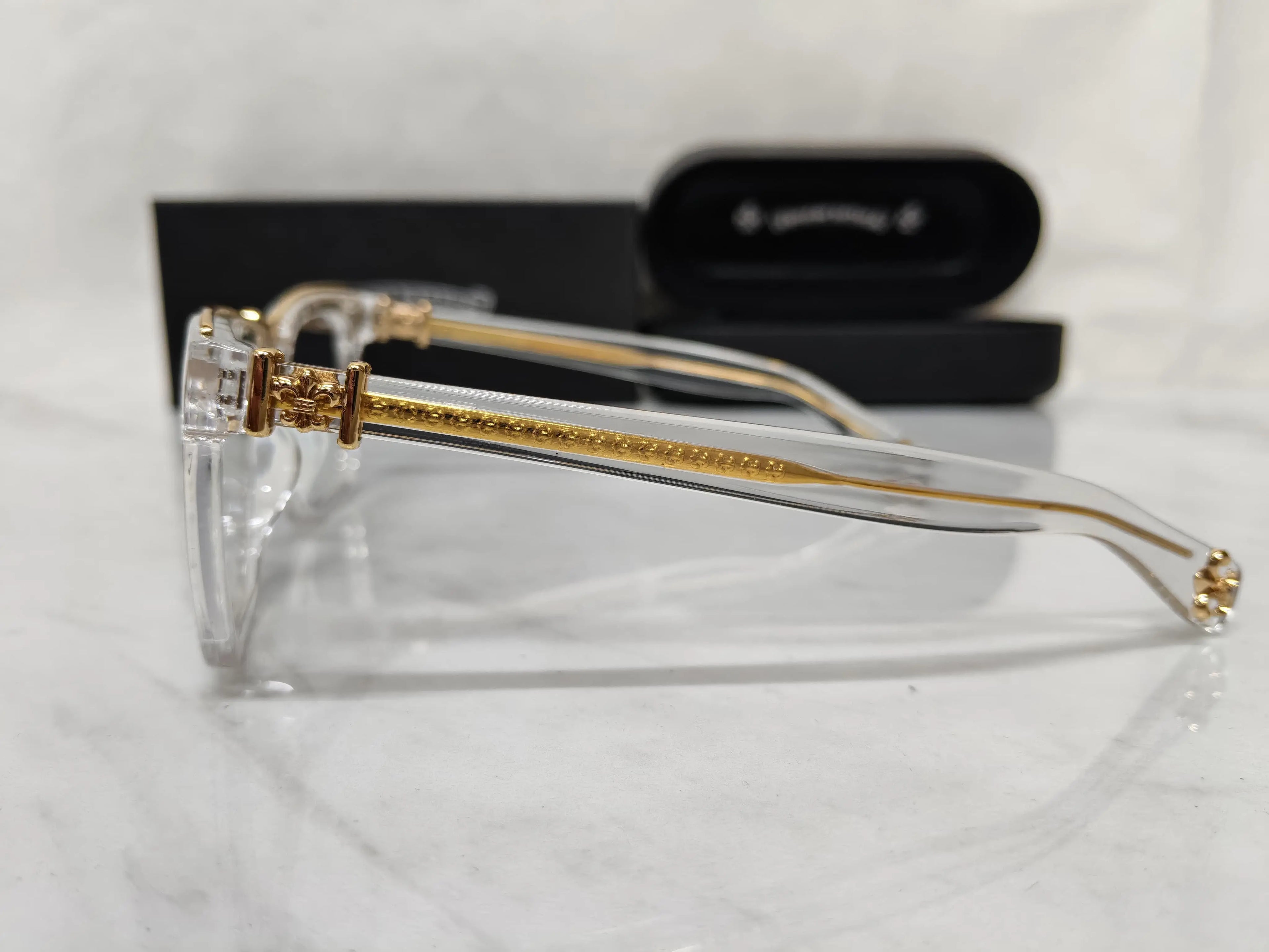 CHORME HEART 11068  WHITE GOLD METAL FRAME AAA+ QUALITY 