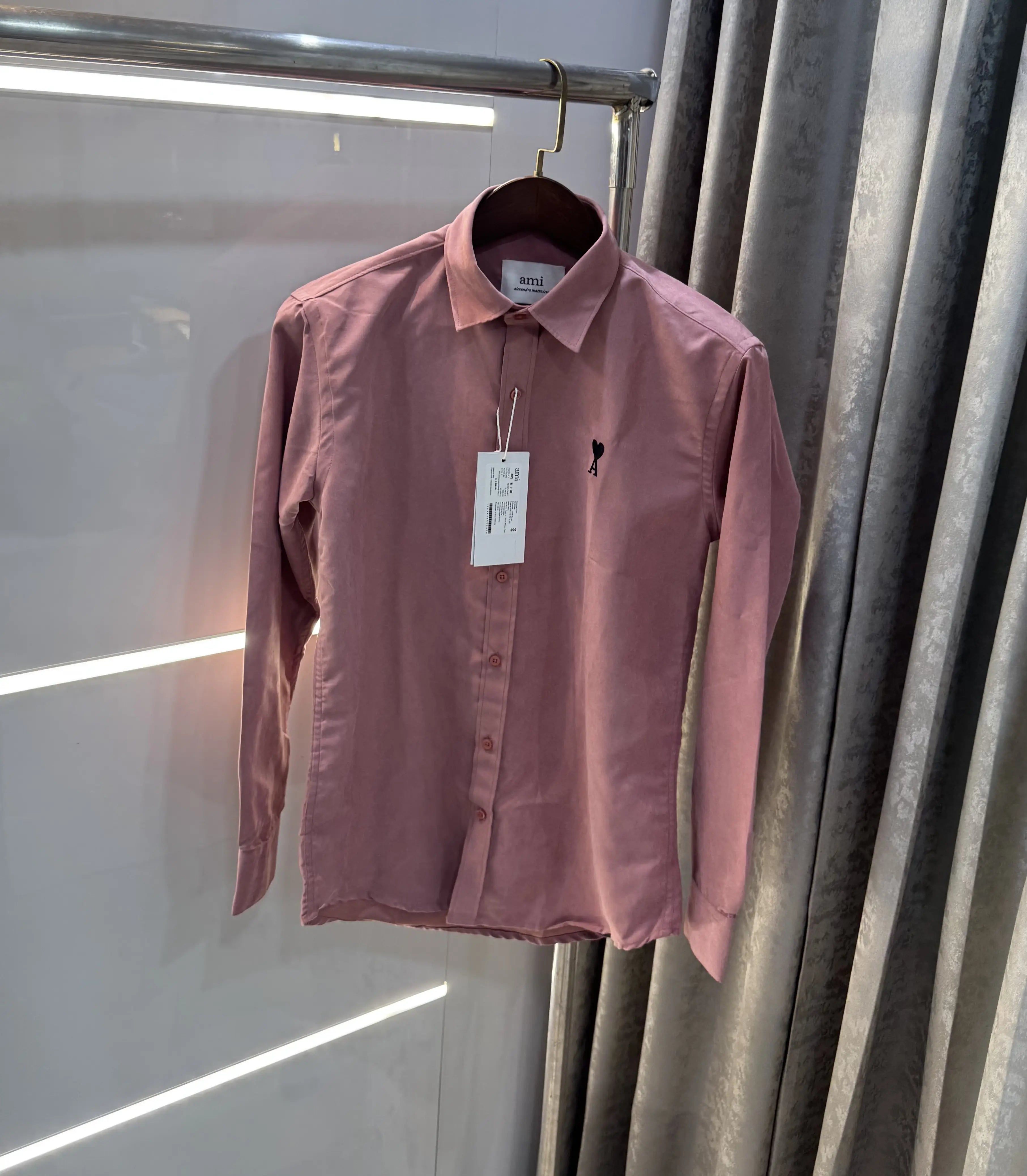 Ami Paris Milange Embroidry Logo Premium Shirt Secondary image