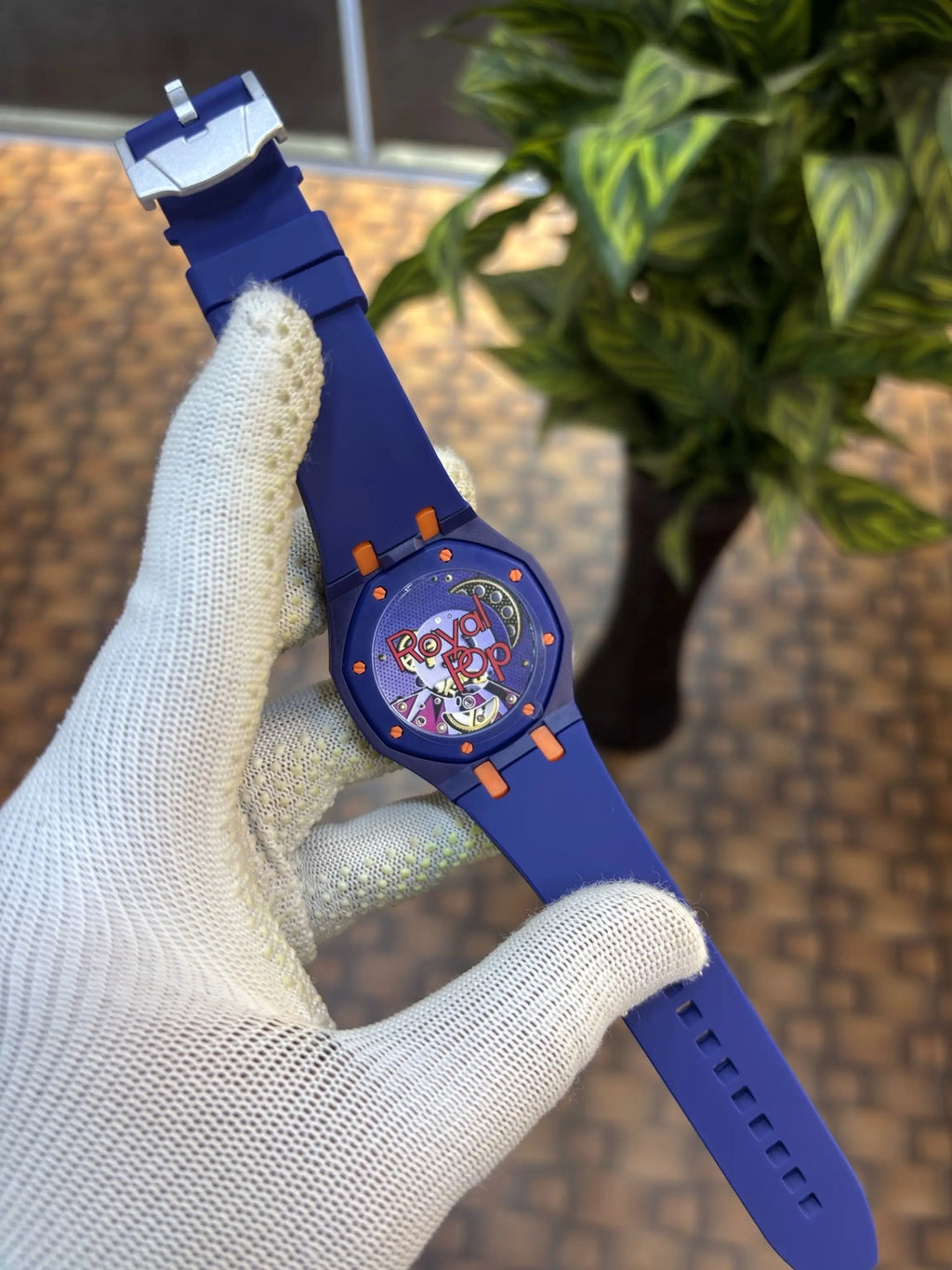 AP X SWATCH ROYAL POP WITH BOX AND SILICON STRAP