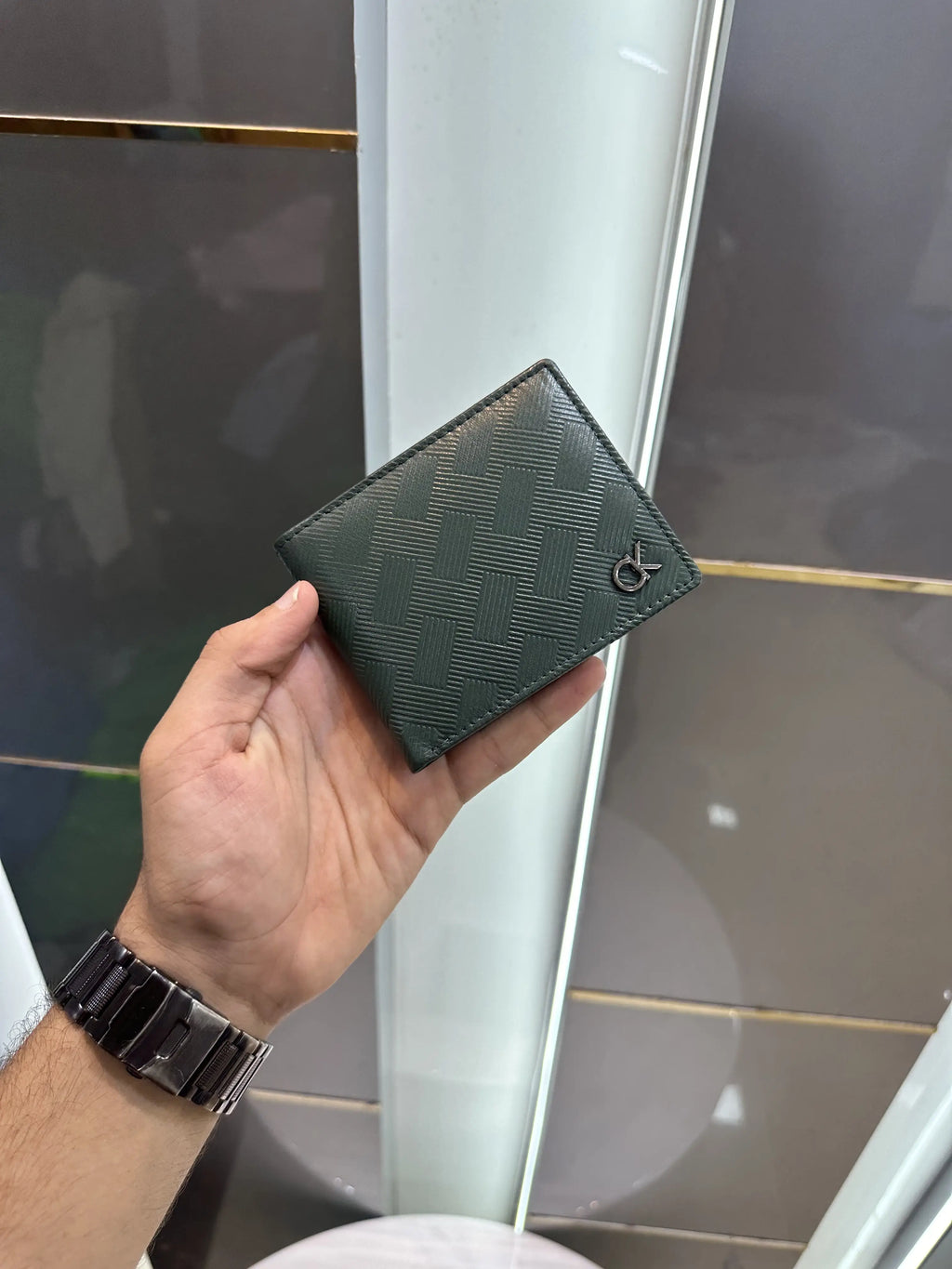 Calvin Klei n Premium Wallet Green With Box ck122
