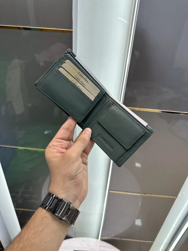 Calvin Klei n Premium Wallet Green With Box ck122