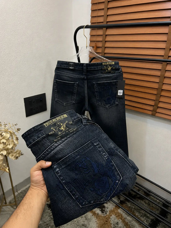 True Religio_n Exclusive Imported Boot Cut Denim Navy Blue (DN 644)