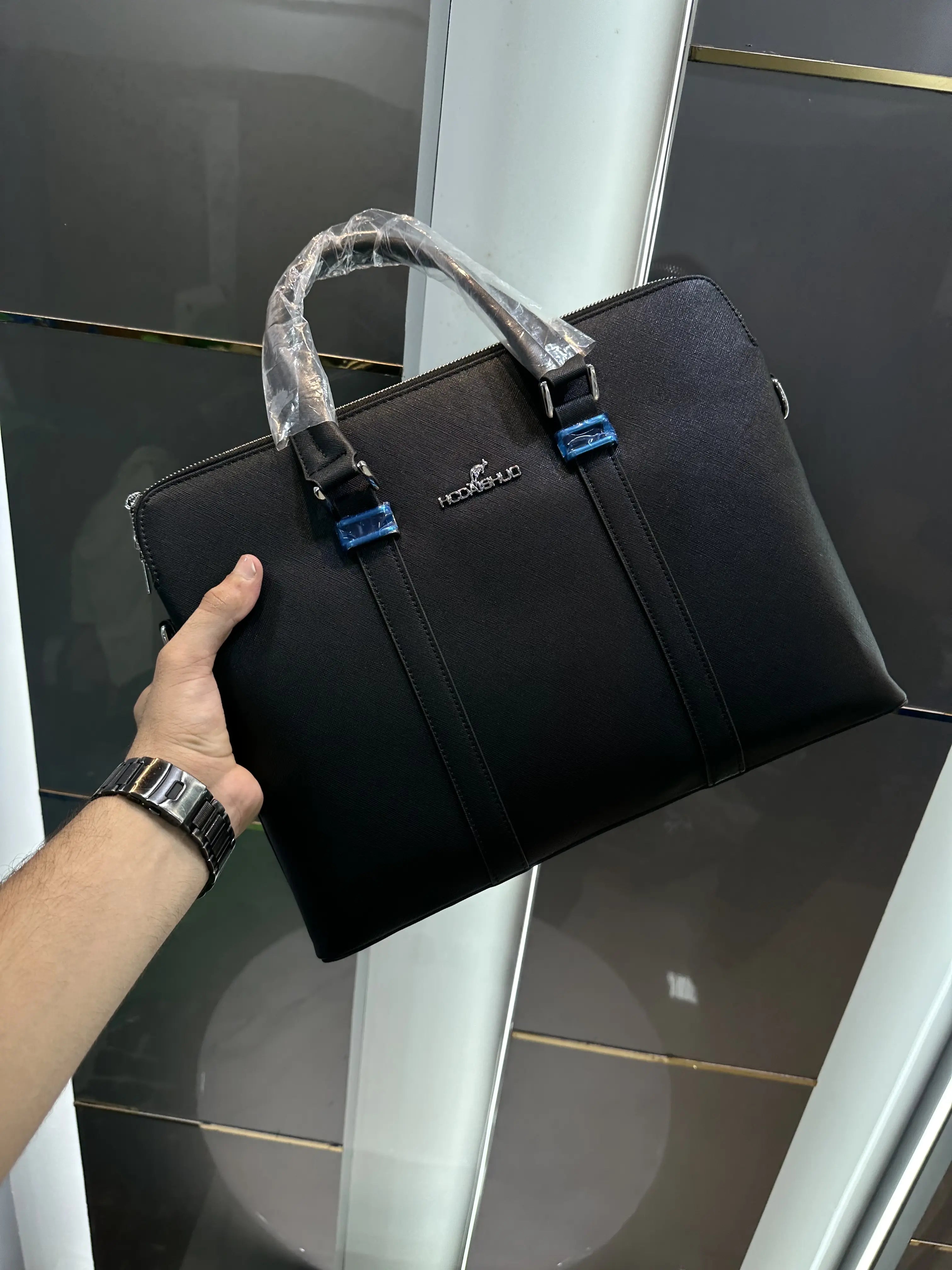 HCDAISHUO Luxury Premium Imported Brown Laptop Bag H23