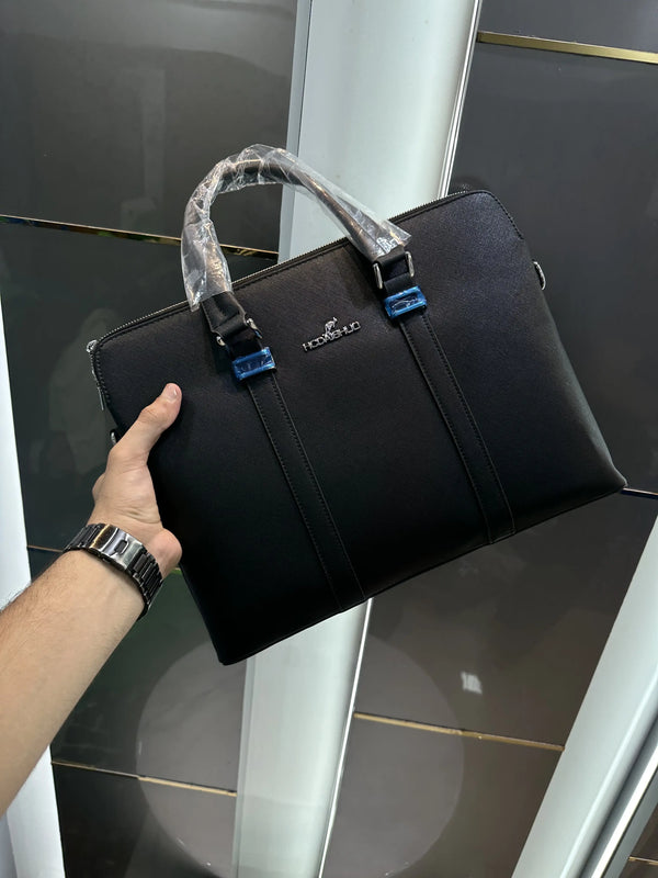 HCDAISHUO Luxury Premium Imported Brown Laptop Bag H23