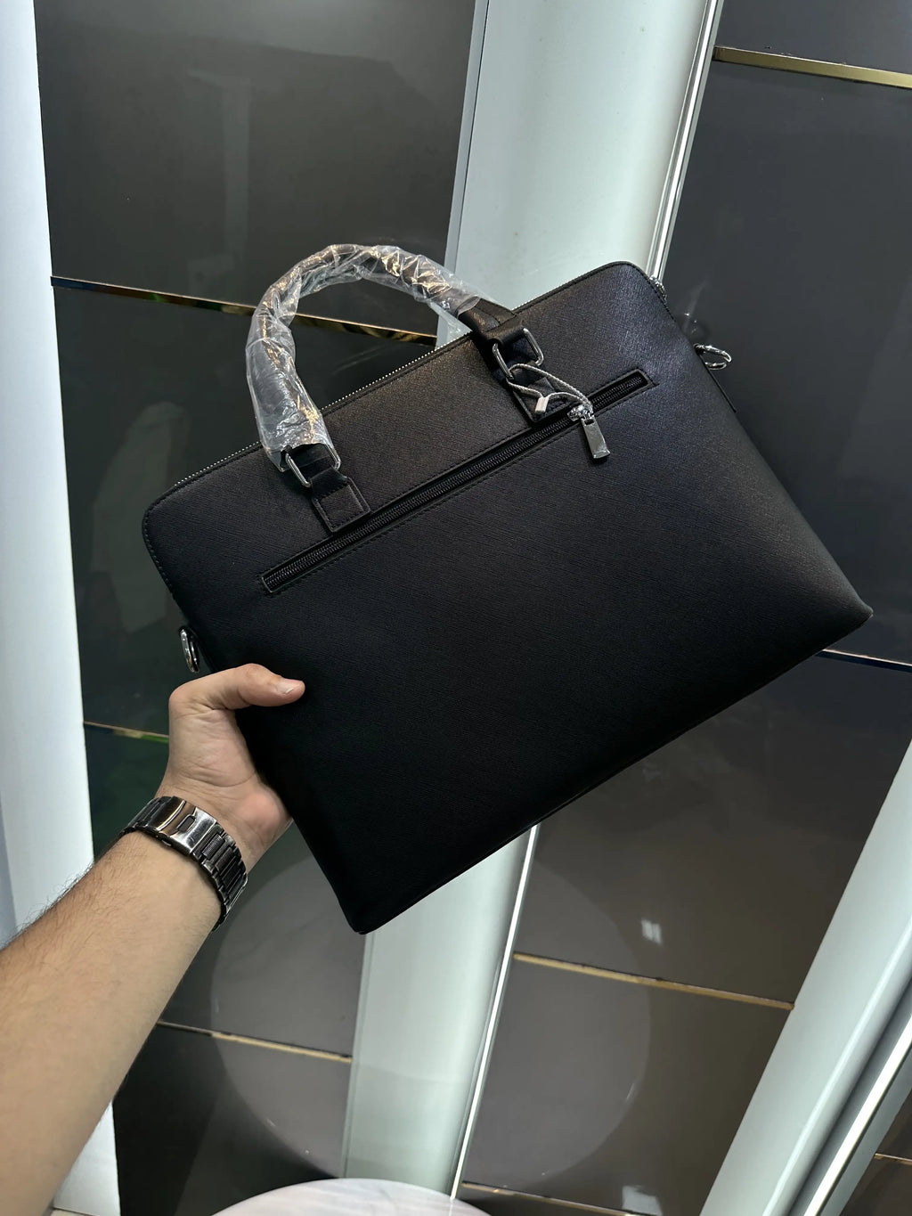 HCDAISHUO Luxury Premium Imported Brown Laptop Bag H23
