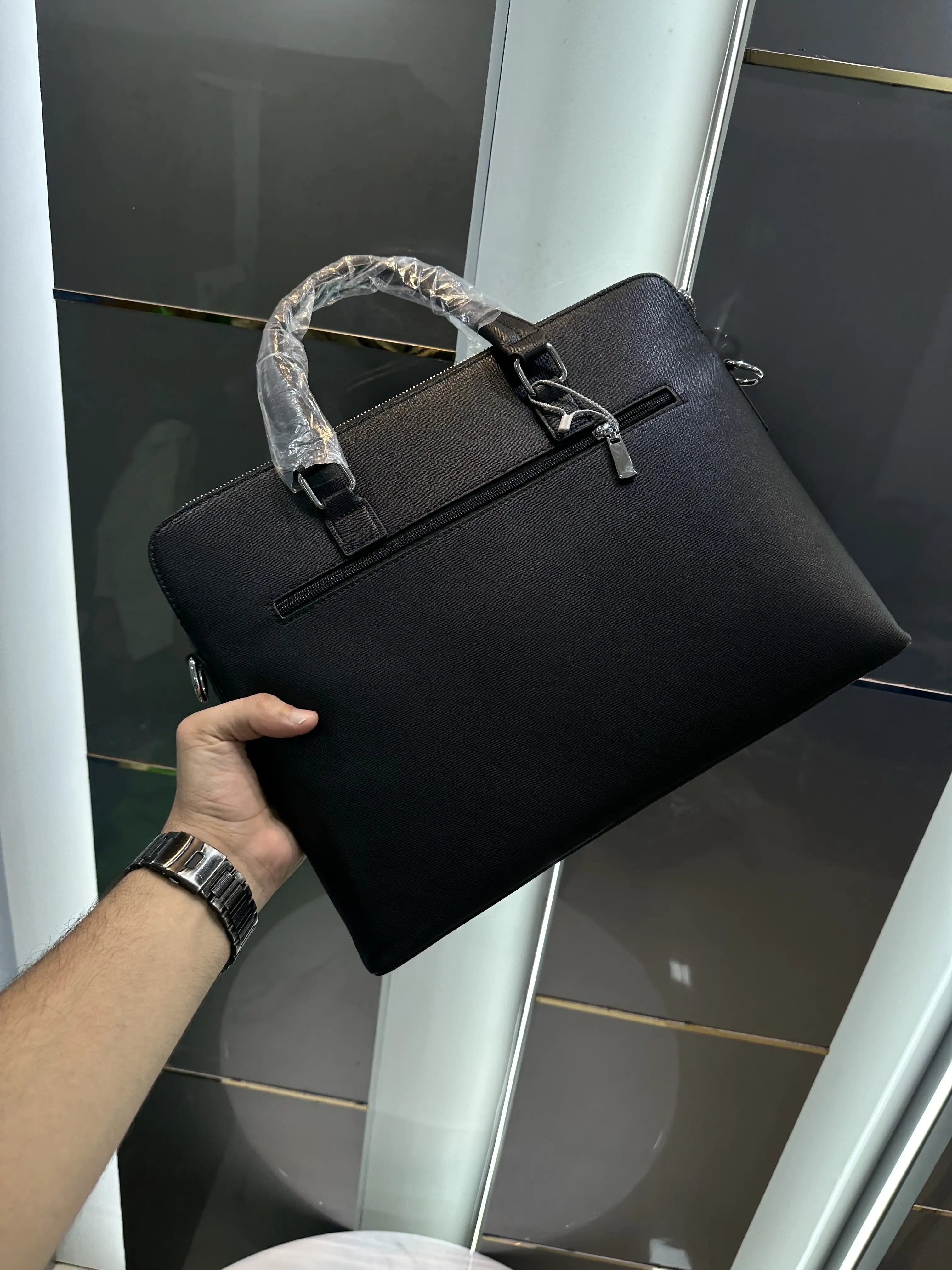 HCDAISHUO Luxury Premium Imported Brown Laptop Bag H23