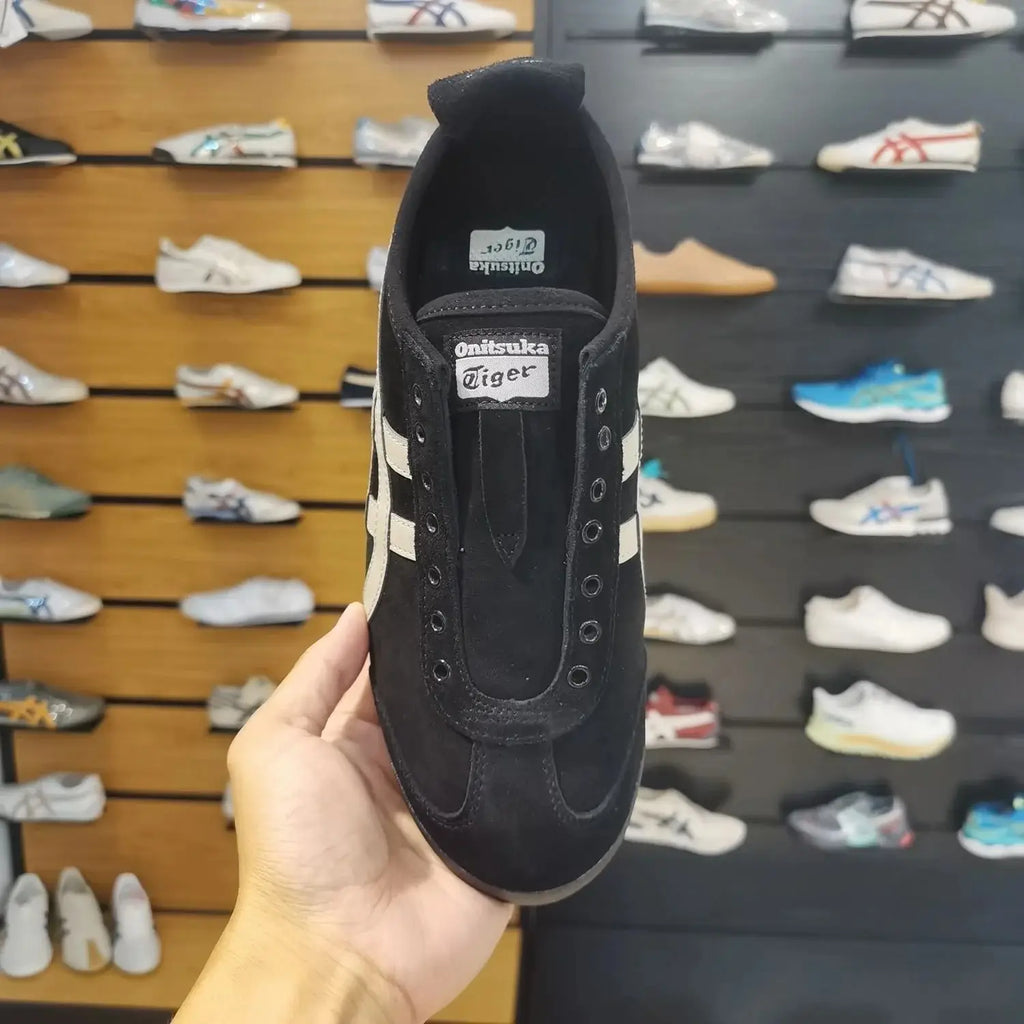 Onitsuka Tiger Mexico 66 Slip-On Black Putty  7A Premium Sneakers D-2030