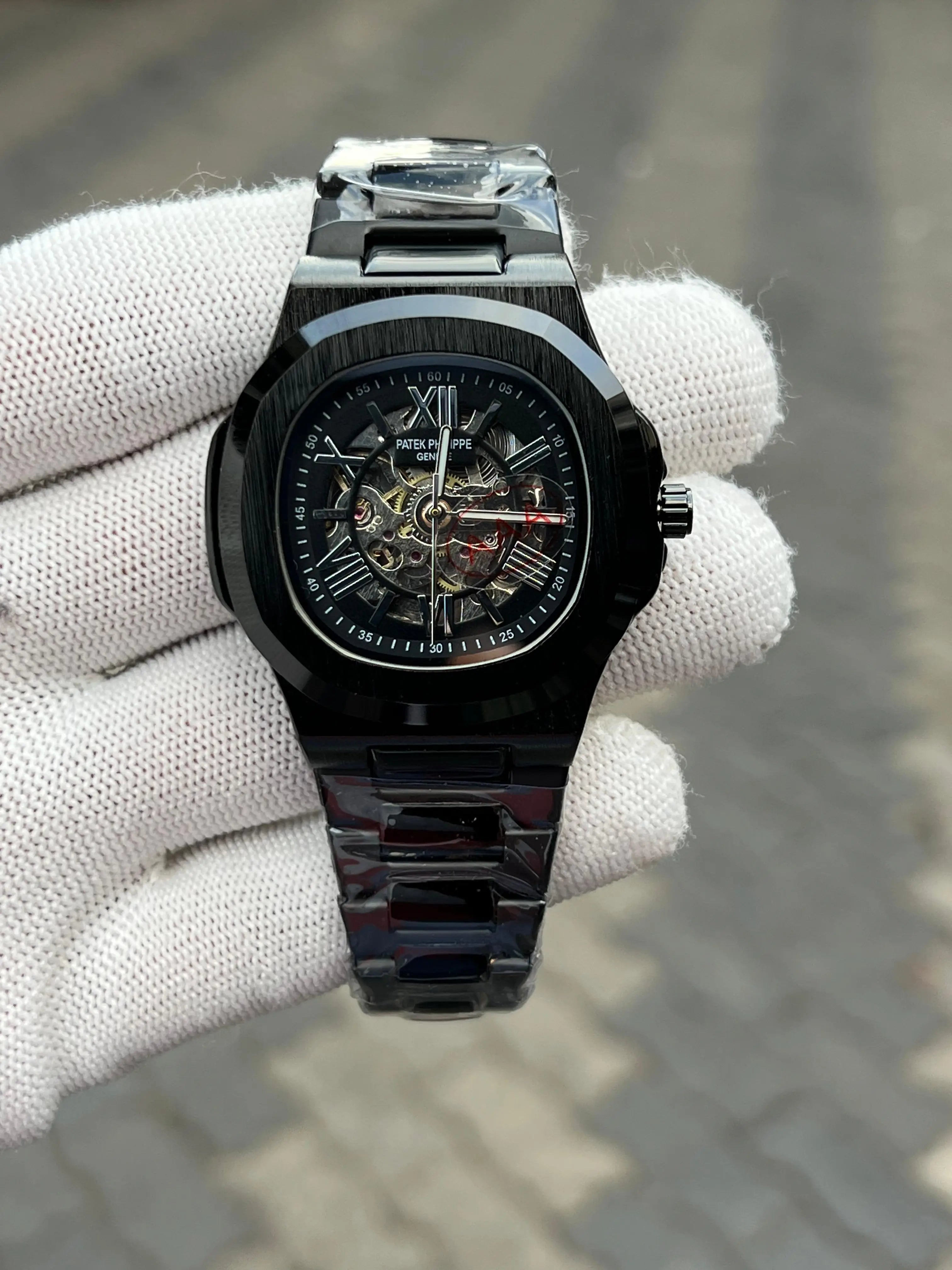 Patek Phillipe Skeleton Roman Full Black Main image