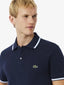 Lacost e Navy Blue Logo Work Premium Polo T-Shirt