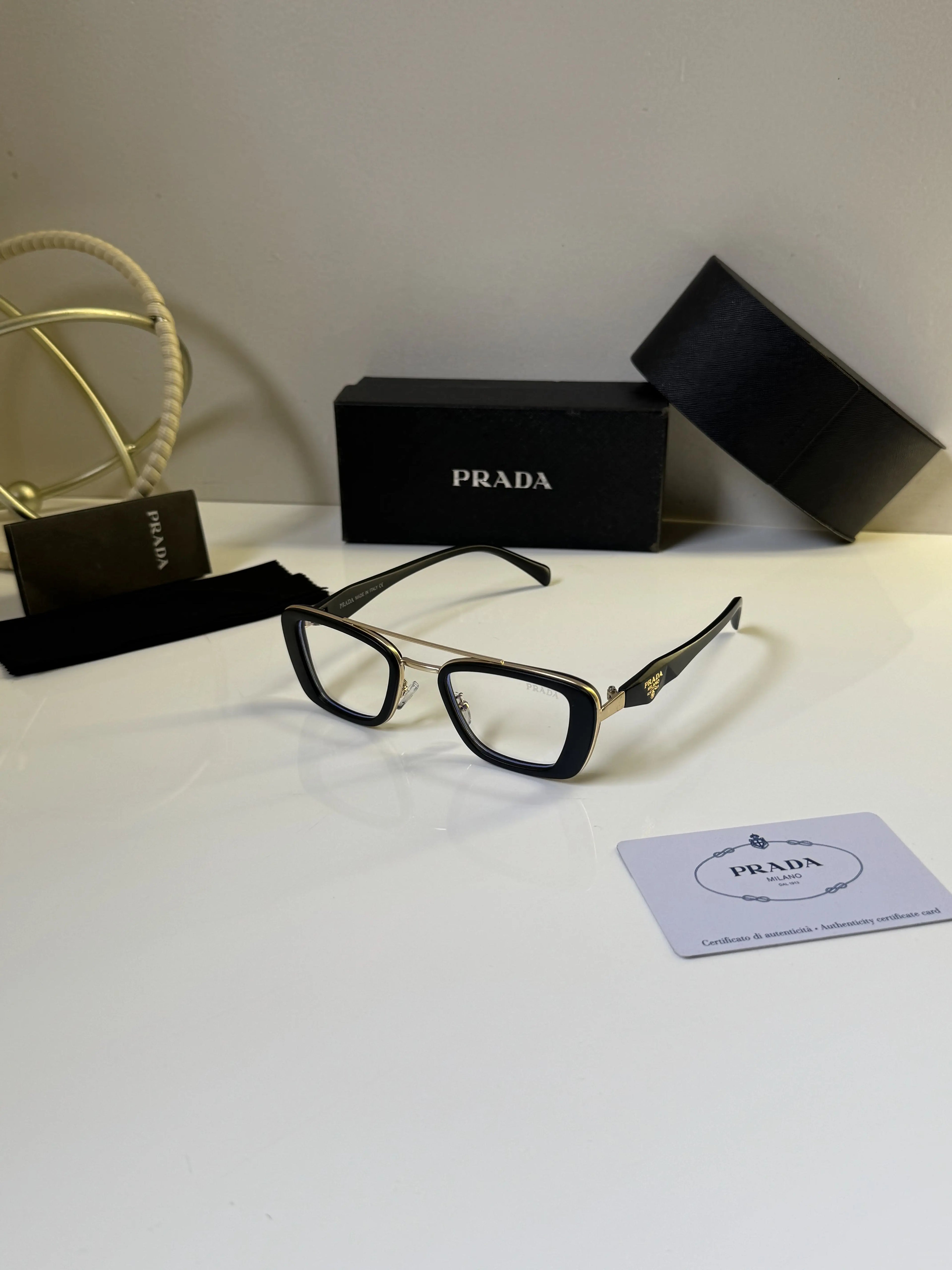Prada_7380_Gold_Black_Frame