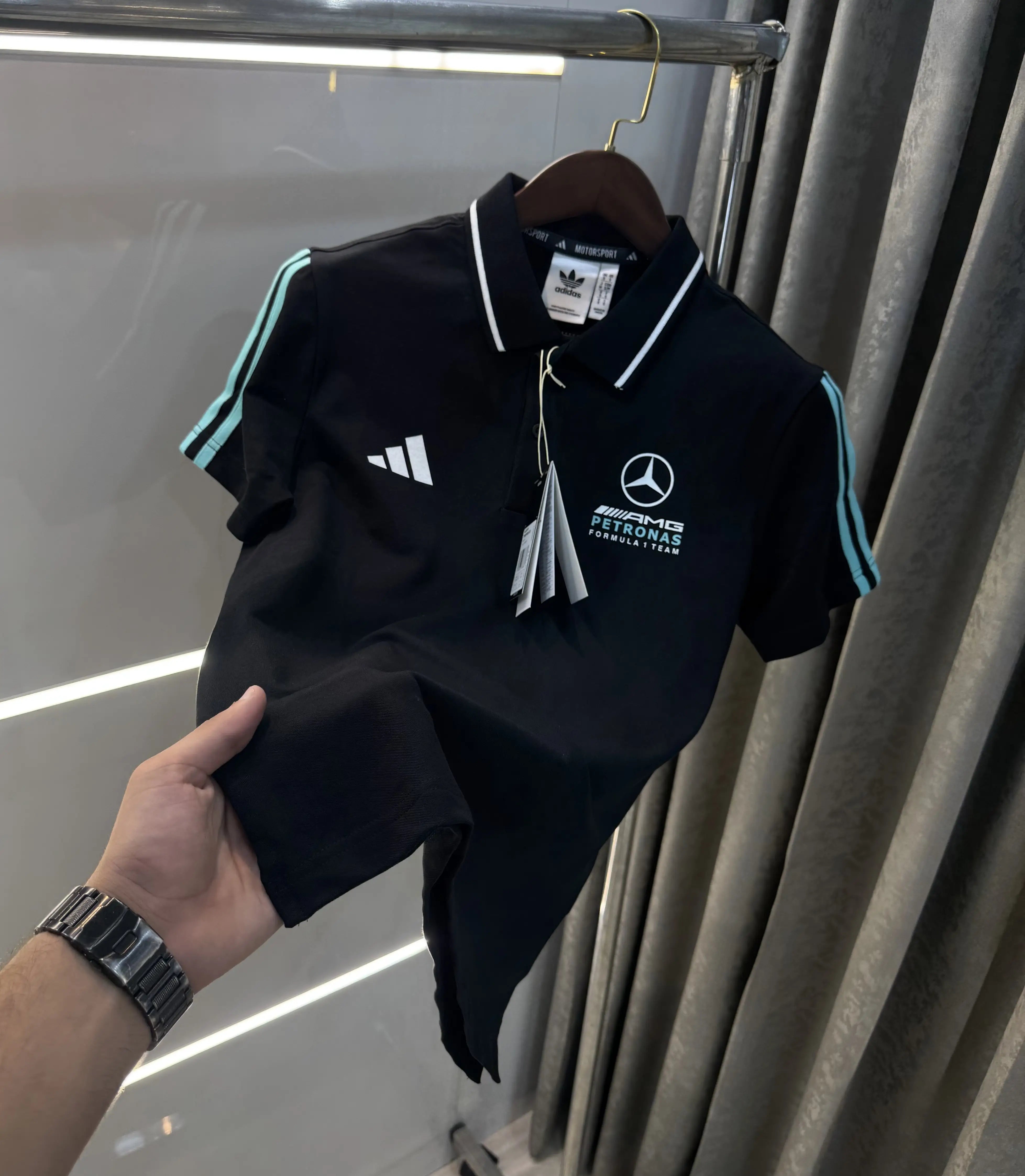 Adida s Black Premium Polo T-shirt Secondary image