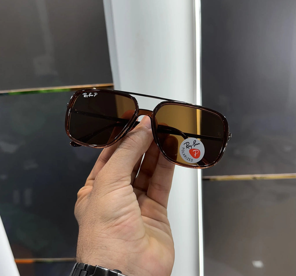 RayBan All Brown Metal Premium Shades 6523