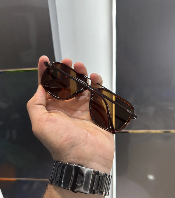 RayBan All Brown Metal Premium Shades 6523