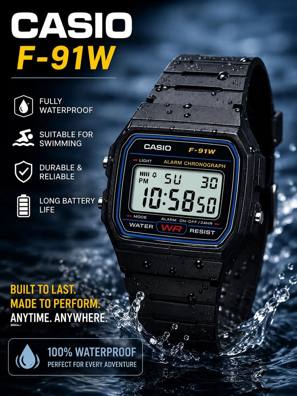 casio F-91 W 