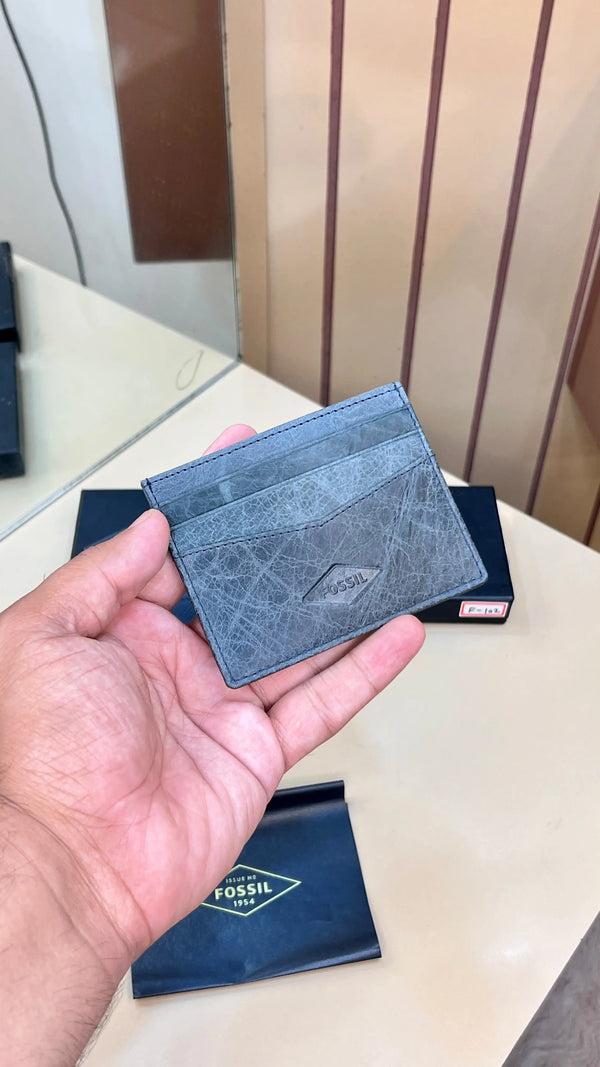 FOSSIL PREMIUM QUALITY IMP CARD HOLDER WITH OG BOX (GREEN)