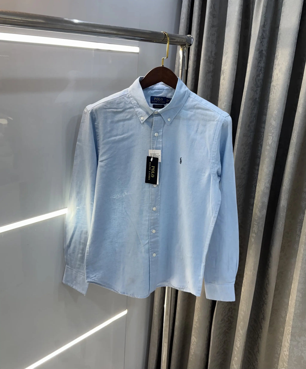 Ralph Lauren Sky Blue Premium Linen Shirt