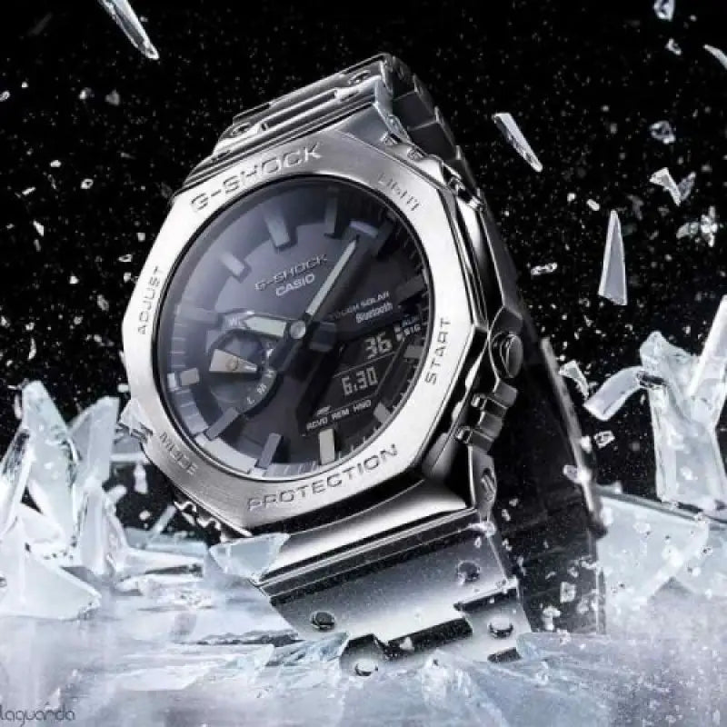 G SHOCK GM 2100 SILVER BLACK Main image