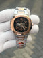 Patek Phillipe Two Tone Black Skeleton 