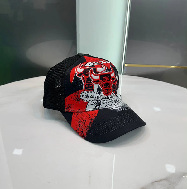 NBA Black Red(Chicago Bulls) Premium Imported Cap 897