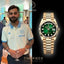 Rolex Day Date Gold Green