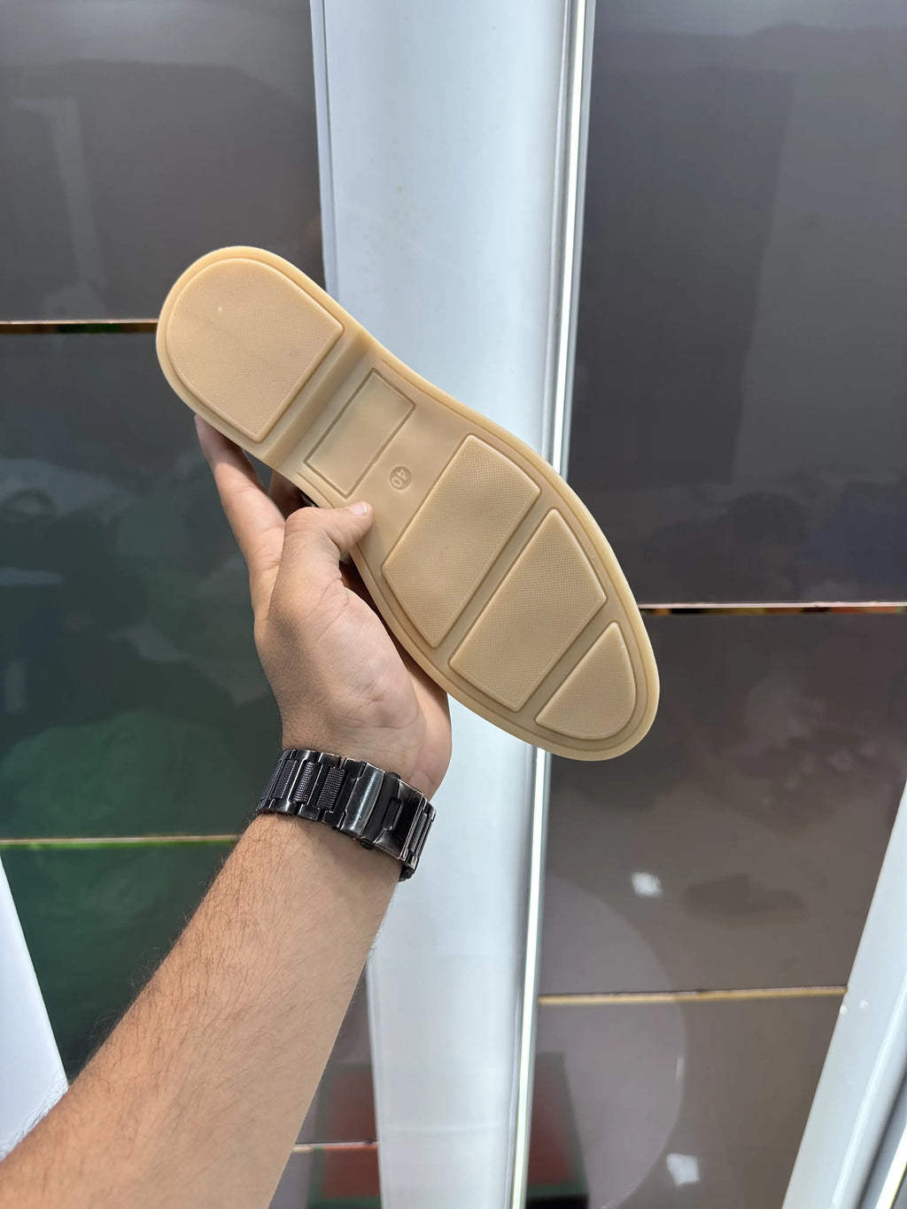 Loro_Piana Slip-Ons Tan