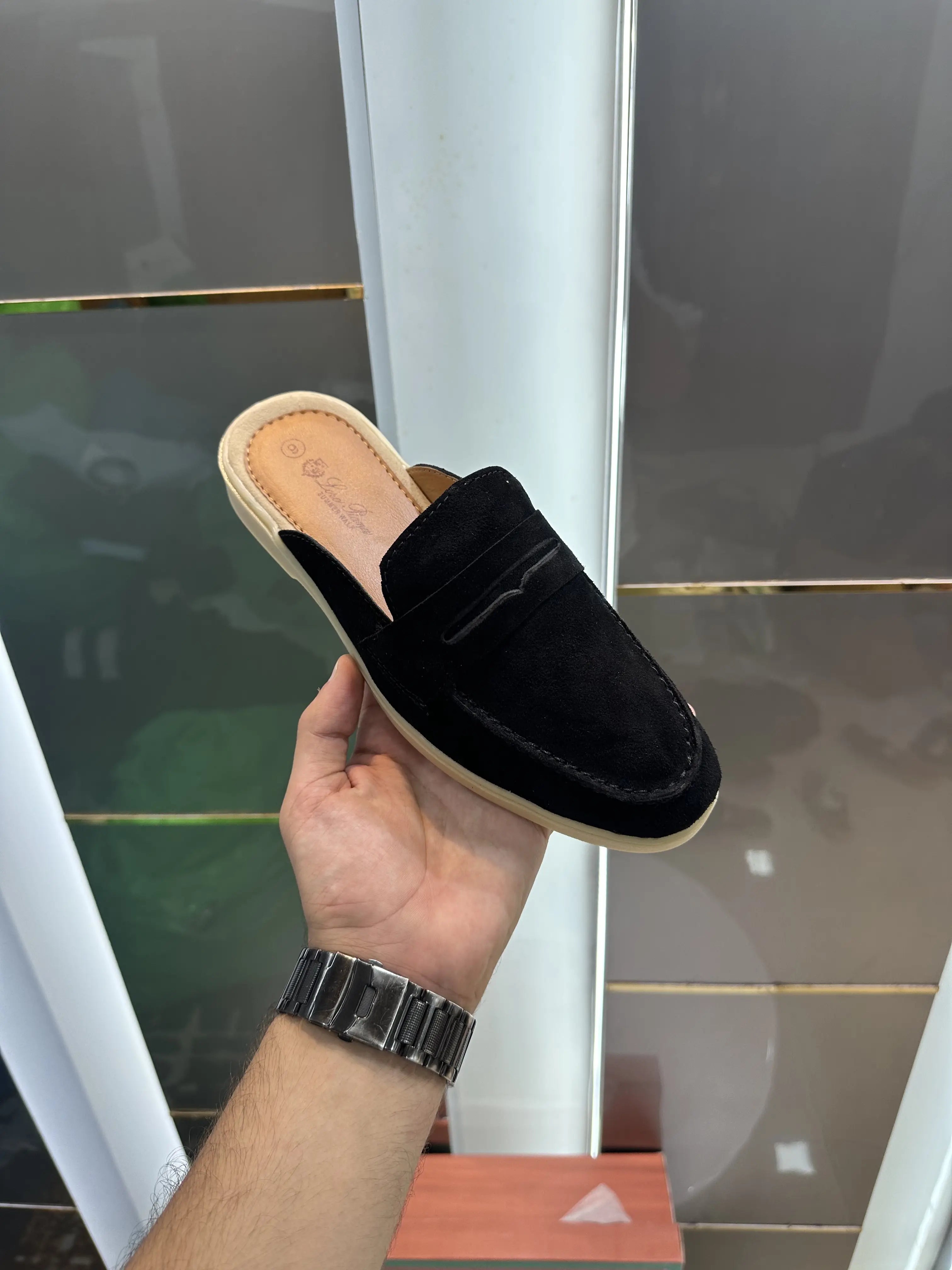 Loro_Piana Slip-Ons Black Main image