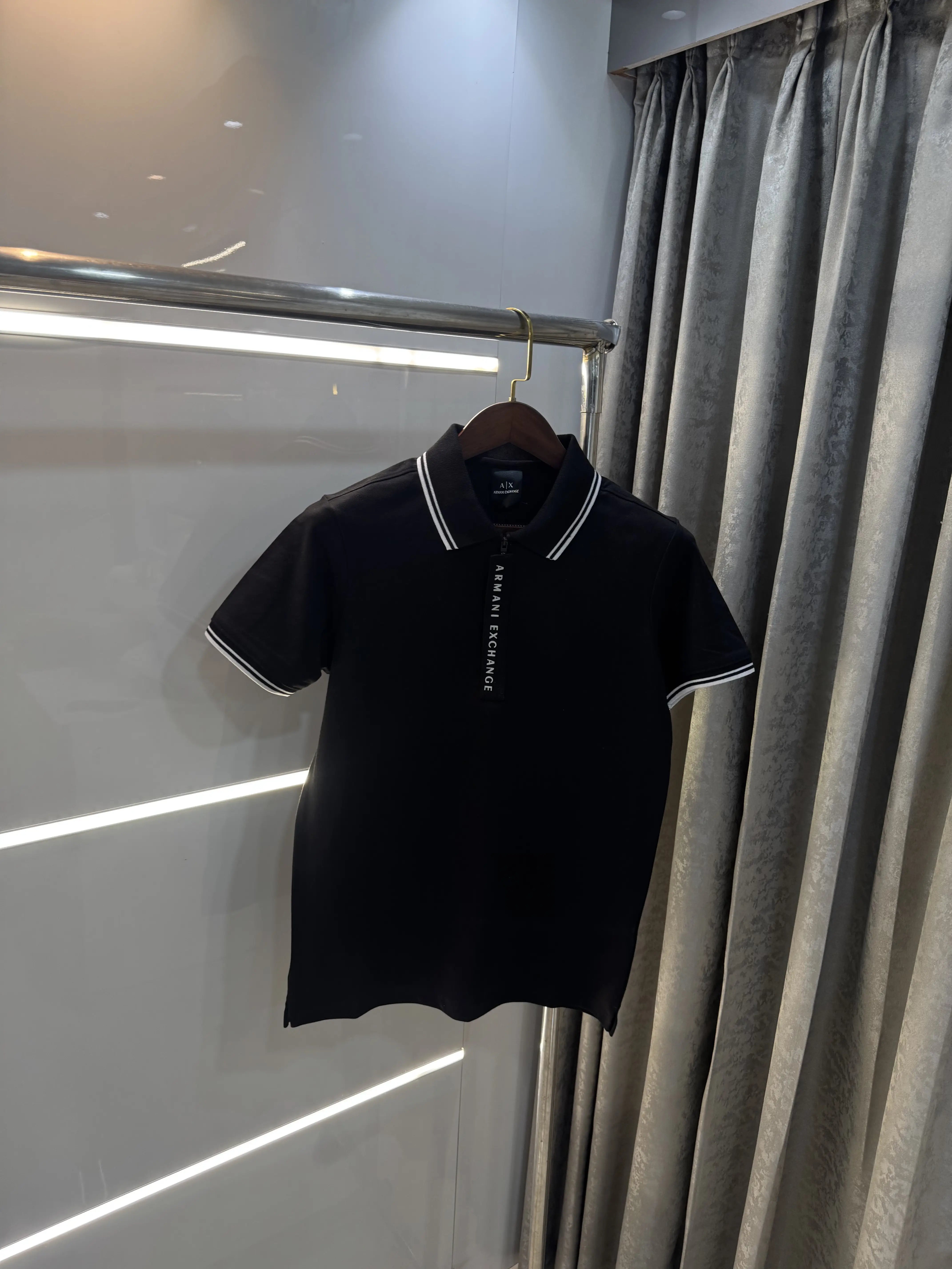Arman i Exchange Black Imported Polo T-Shirt Secondary image