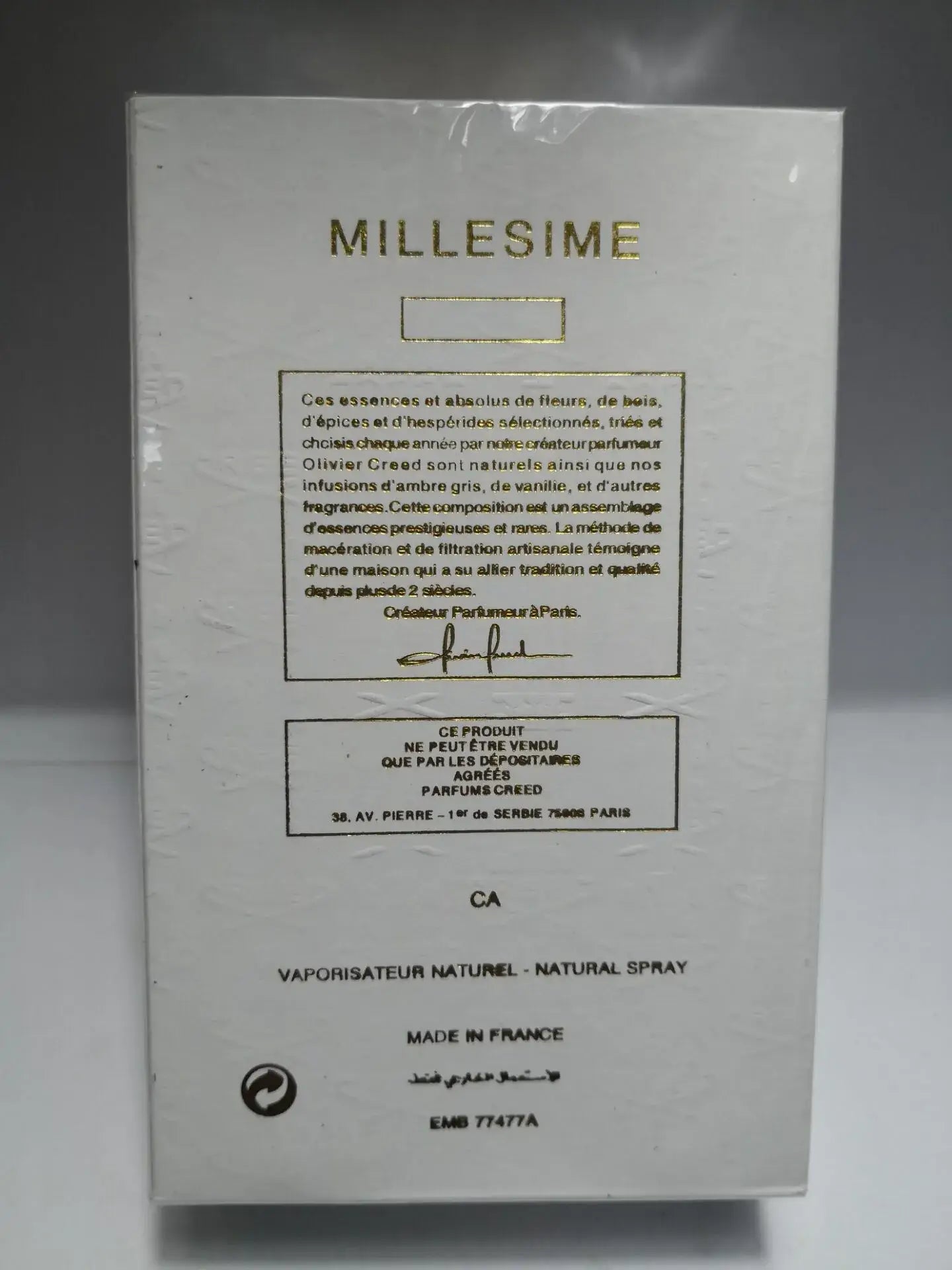 462 Creed Green Irish Tweed Millésime 120ml - For Him