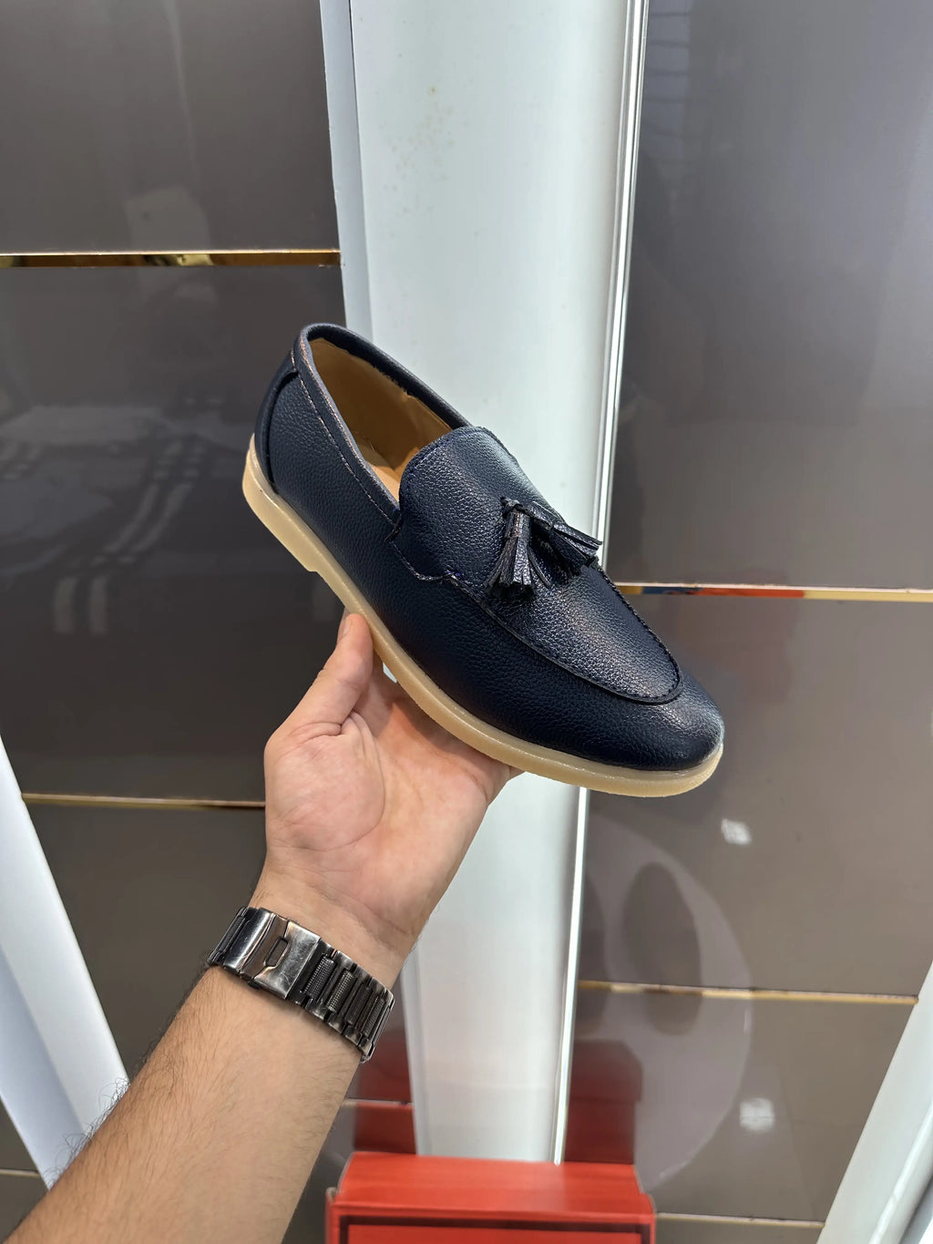 Loro_Piana Premium Leather Loafers