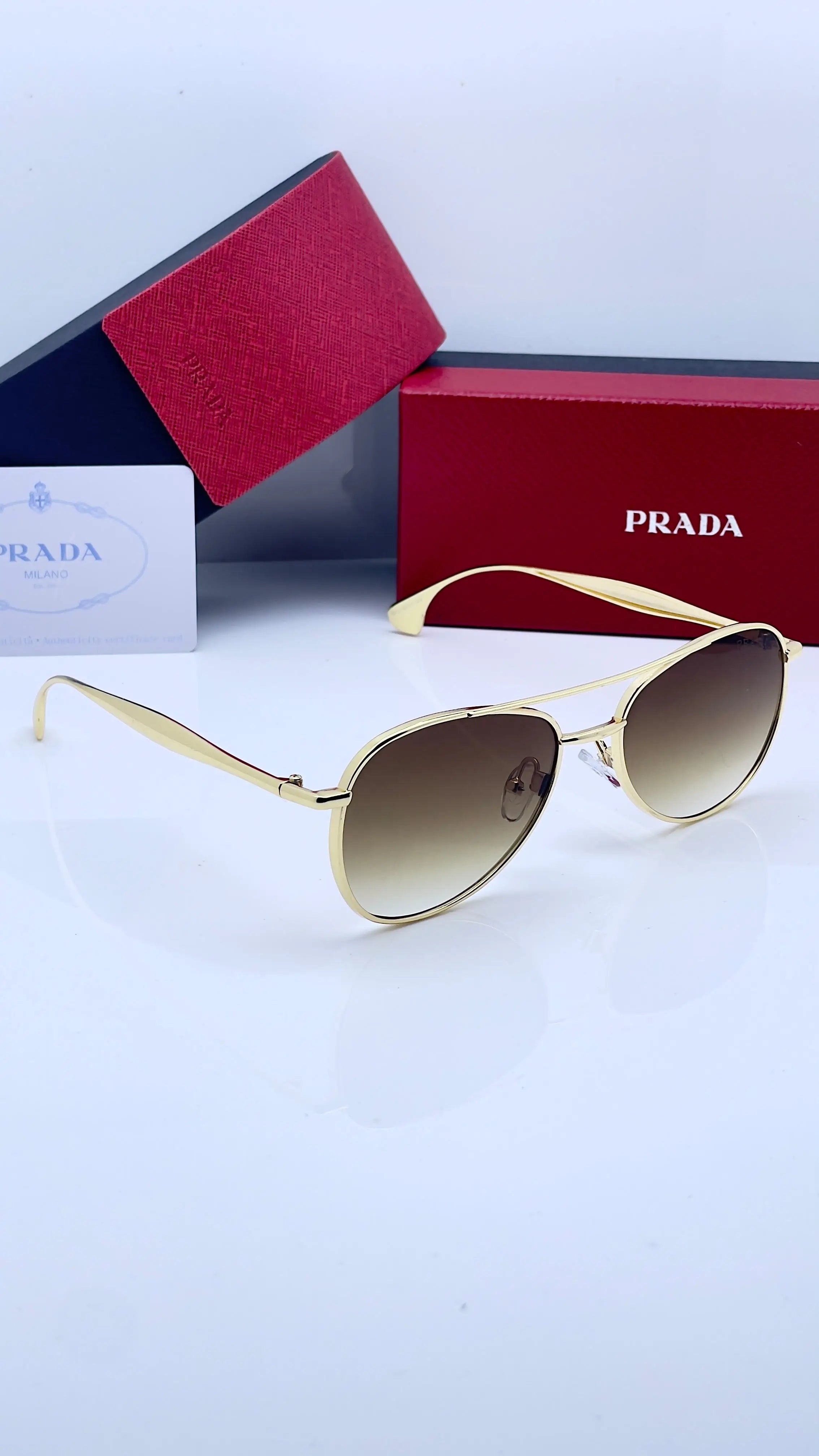 Prada 3219 gold brown